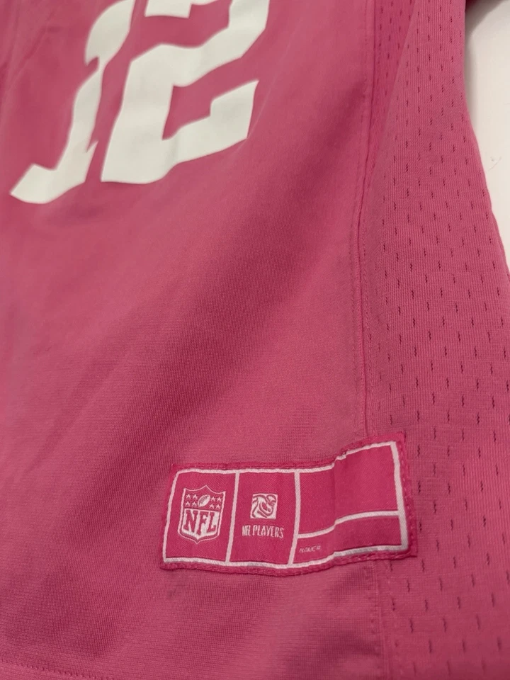 Camiseta Green Bay Packers Oficial Autêntica NFL GIRLS M Aaron Rodgers Rosa #12 - Imagem 4 de 4