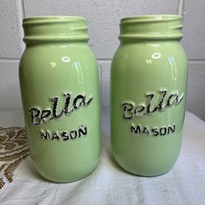 Farmhouse Home Decor Bella Mason Jar set of 2