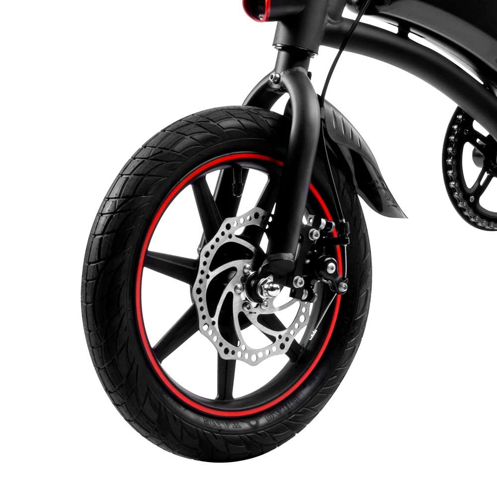Vélo électrique Pliant DYU D3F 14 Pouces 250W – Autonomie 50 Km, Noir, 2025