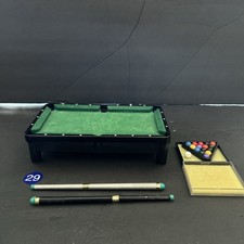 Mini Action Pool Table Tabletop Billiards Balls Cue Sticks Fun Game No Box