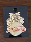 1991 Atlanta Braves National League Champions commemorative collector's pin — photo 1