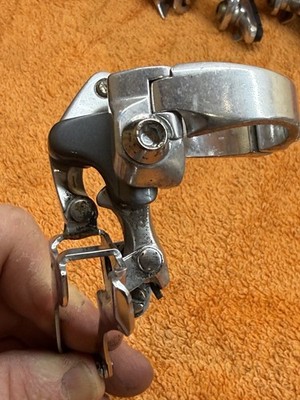 Dérailleur Avant Shimano 600 FD-6401 Tri-Color, Double Plateau, Montage Braze-On, Vintage