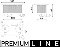 Mahle CLC 294 000P ÖLküHler, MotoröL FüR Volvo