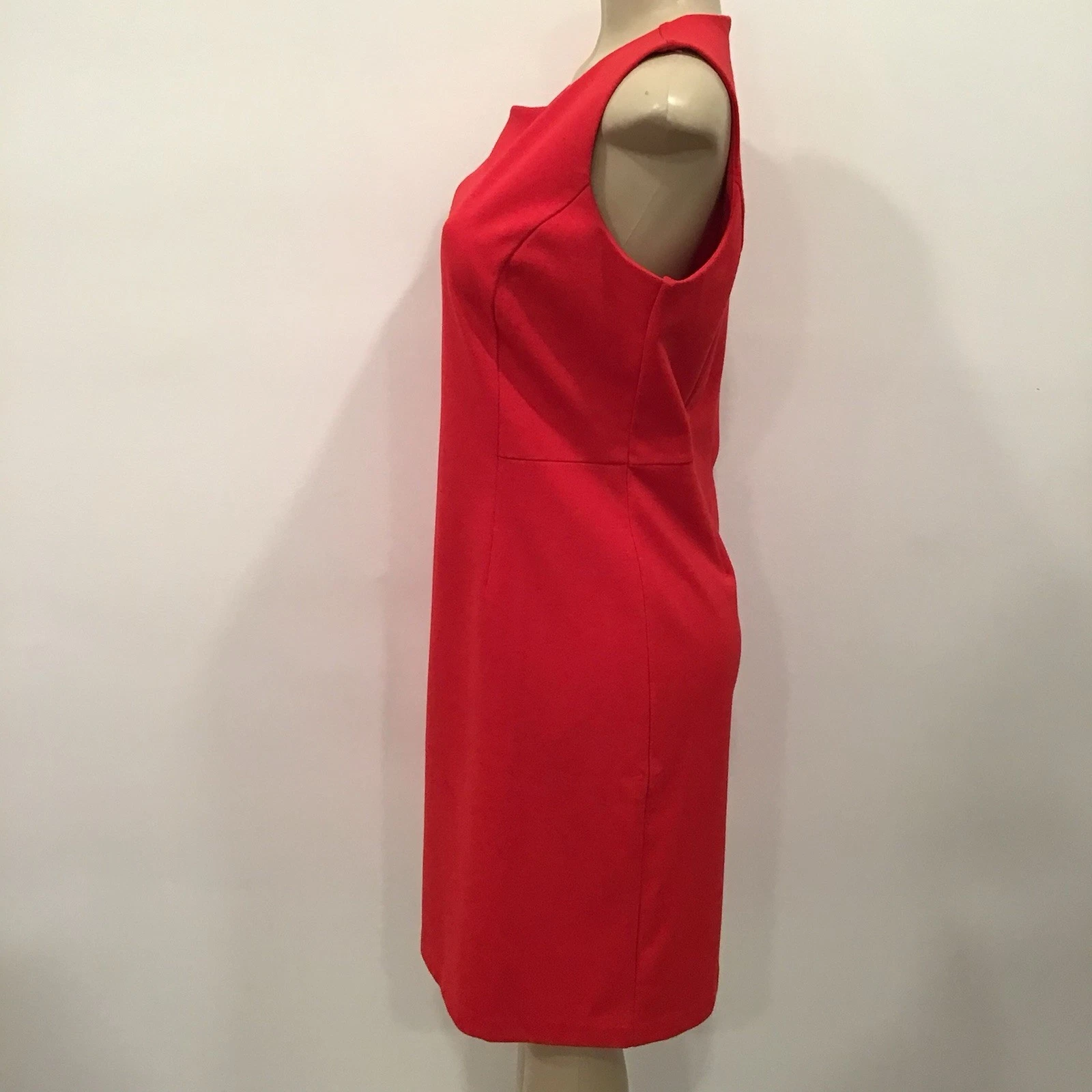 VETEMENTS Abito Chicos tubino taglia 12 rosso abbigliamento aziendale abito carriera classico fiocco nuovo