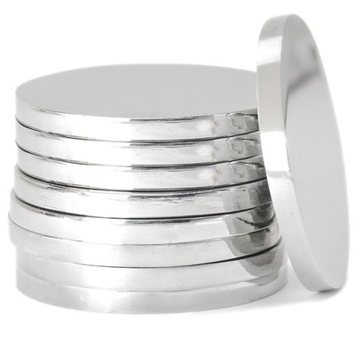 10pcs 1.25'' Stainless Steel Coin Blanks Disc 3mm Thick Circle Metal Disk Tags...