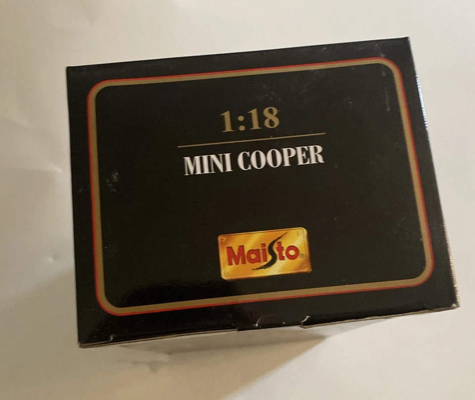 MINI COOPER NEGRO con Top BLANCO 1:18 Maisto Edición Especial Foto 3 de 4