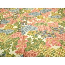 Heiwaya Small Pattern Tsumugi Silk Kimono Used Excellent Condition Japan