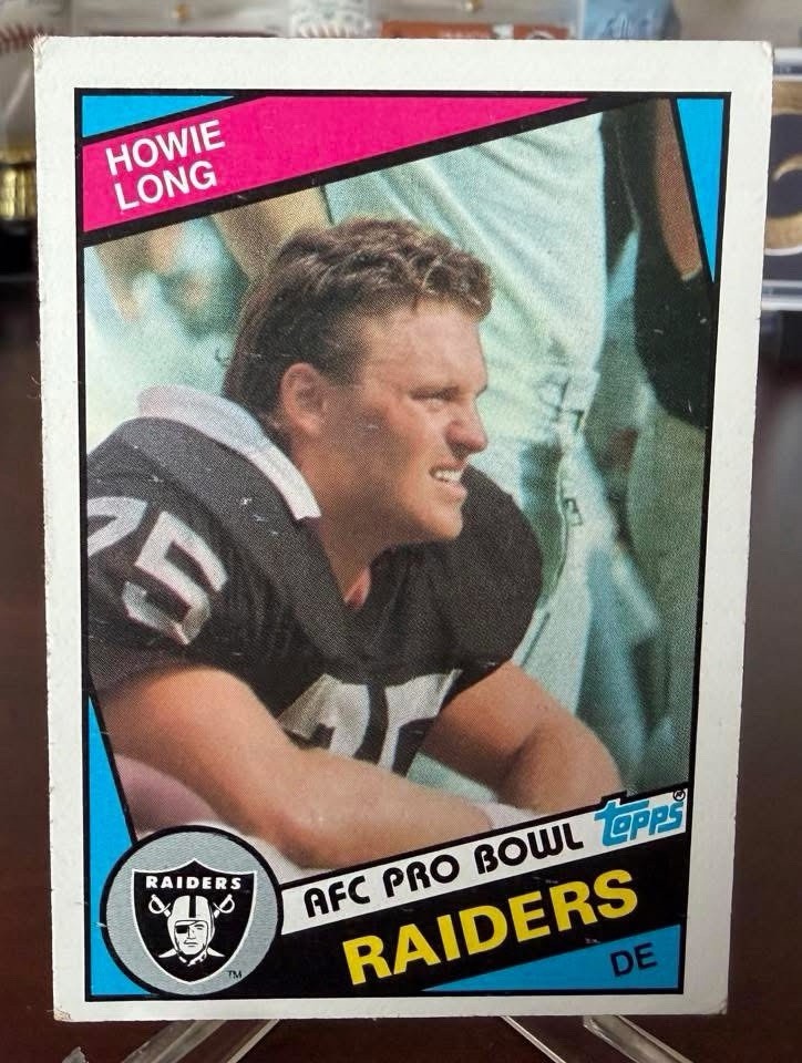 1984 Topps Howie Long #111 Rc HOF Raiders NFL