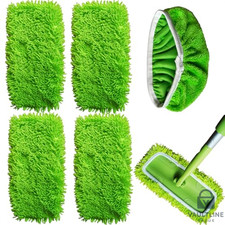 5 Pack Reusable Microfiber Mop Pads for 10-12 Inch Flat Mops