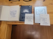 Walter Russell Signed Books 1971 Divine Iliad I+II + Secret of Light Set