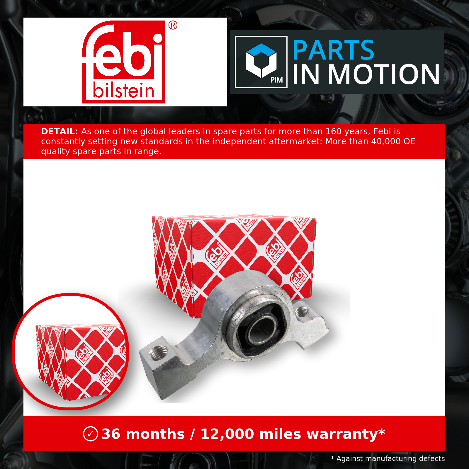 Wishbone / Control / Trailing Arm Bush fits CITROEN C5 Mk3 2.0 2008 on Mounting