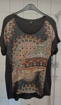 Desigual T-Shirt  Damen Größe XL   schwarz mit Muster gebraucht