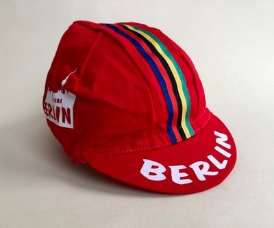 Rennrad Mütze rot Größe M 57-58 cm Cycling Cap retro Fixi kult Kappe