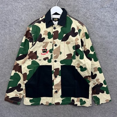 Paul Smith Jacke Herren Small Beige Stan Ray Chore Mantel Ripstop Duck Camo Top