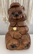 Vintage Ranger Scout Teddy Bear Cookie Jar