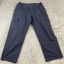 5.11 Tactical Cargo Pants Mens 40x30 Navy Blue Utility Workwear Outdoor Ripstop