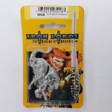 RAFM 3018 War Dragon w/ Handler (2) Metal Fantasy Minis NIB OOP Iron Lords