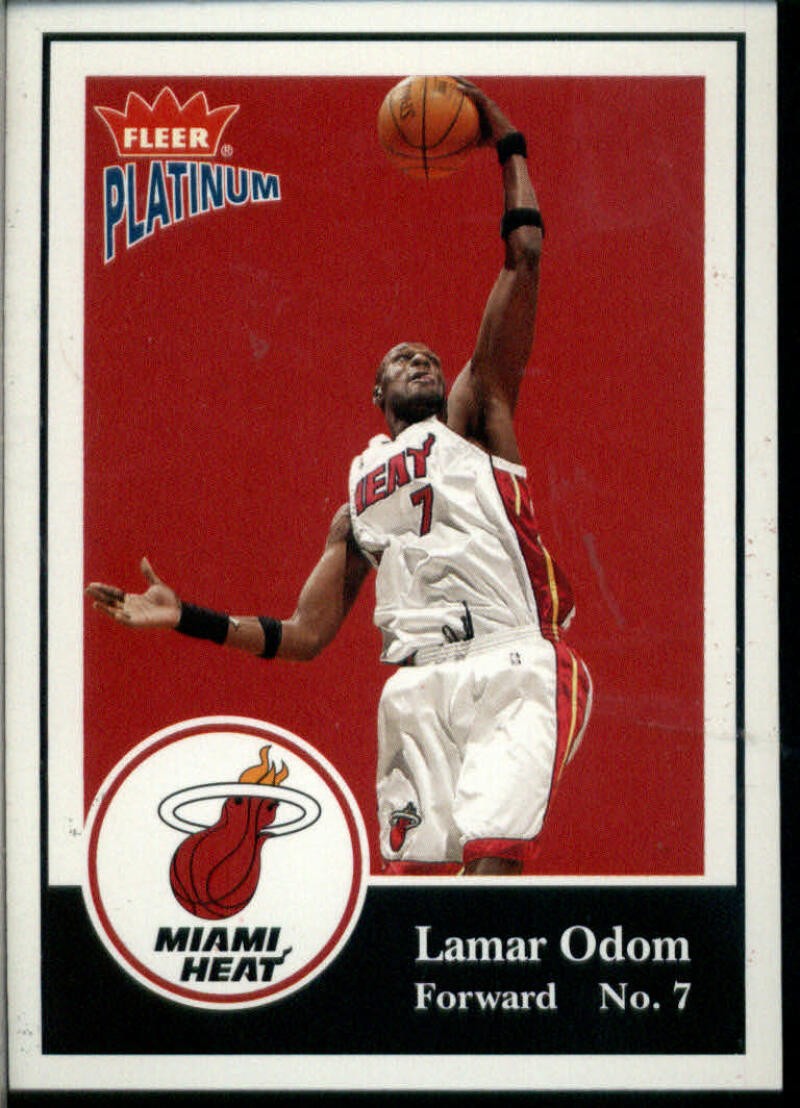 2003-04 FLEER PLATINUM #116 LAMAR ODOM MIAMI HEAT BASKETBALL
