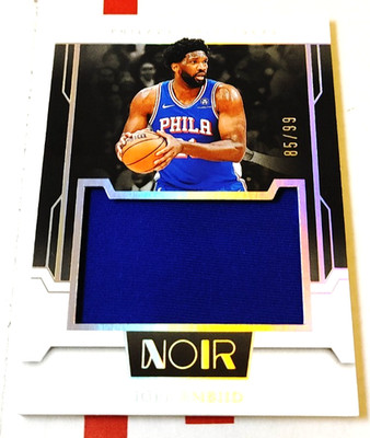 Joel Embiid 2023-24 Panini Noir Jumbo Materials Jersey Patch /99