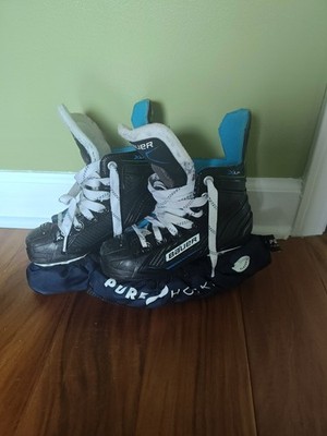 Bauer XLP Lightspeed Pro II Hockey Skates Size 12  + Blue Covers