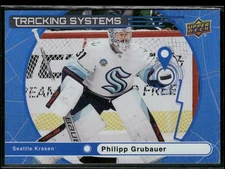 2025-26 Upper Deck #TS-12 Philipp Grubauer Seattle Kraken Tracking Systems Card