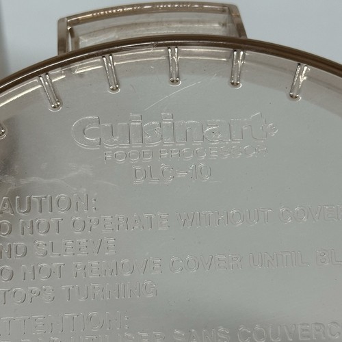 Cuisinart Modell DLC-10 Plus Küchenmaschine Teile Schüssel Drücker Aufsätze Bernstein - Bild 15 von 18
