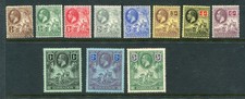 Barbados #116-126 George V Complete Set [Mint Hinged]