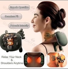 Massaggiatore Per Collo e Spalle e Schiena con Calore Senza Fili , Massaggi Auto