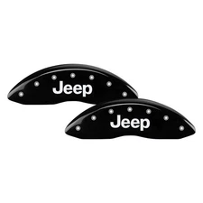 For Jeep Cherokee 14-23 Caliper Covers Gloss Black Caliper Covers w Jeep
