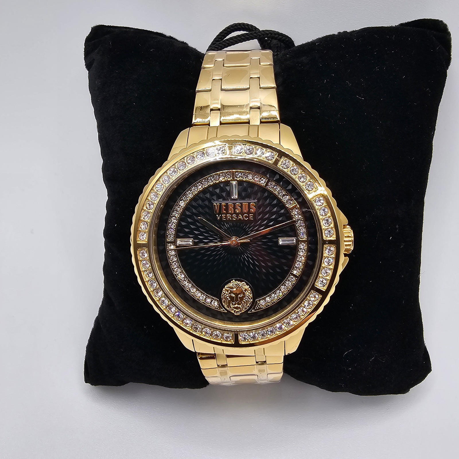 Versus Versace Montorgueil Womens Watch 38mm Gold Tone Black Dial VSPLM3121 thumbnail 3