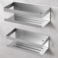 Duschablage Ohne Bohren Edelstahl SUS304 2 StüCk Badezimmer Regal Organizer