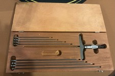 STARRETT 445  Micrometer Depth Gauge, Ratchet Thimble, 0-9” RANGE, .001” “NICE”