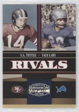 2006 Donruss Gridiron Gear Rivals Silver 93/250 Yale Lary YA Tittle #R-4 HOF 0q3