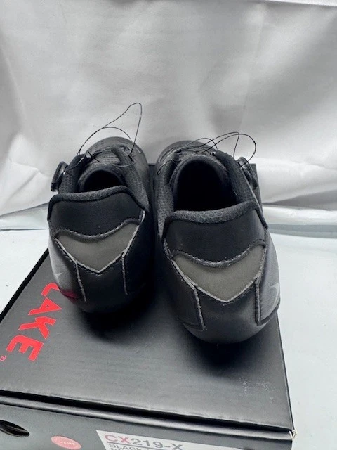 Zapato de fibra de carbono Lake CX219-X - negro - talla 9,75 *nuevo Foto 3 de 4