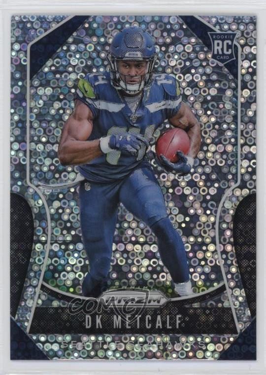 2019 Panini Prizm Rookies Disco Prizm DK Metcalf #343 Rookie RC 5d9