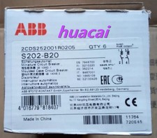 1PC ABB miniature circuit breaker S202-B20