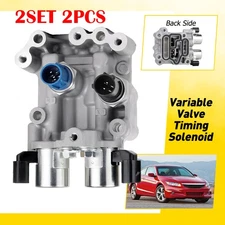 2PC Engine Variable Valve Timing (VVT) Solenoid For 2008-12 Honda Accord L4 2.4L