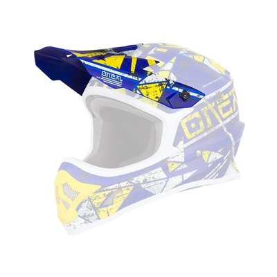 O'neal 3 Series Zen Visor Helm Blende Schirm blau Oneal