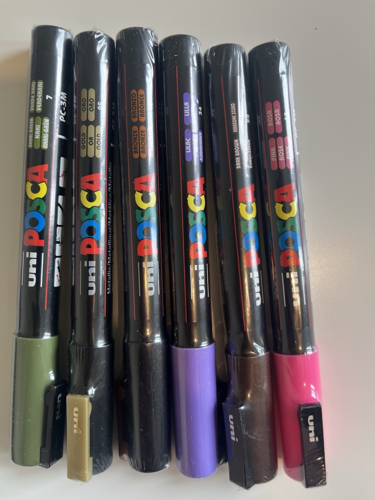 Pack Posca PC-3M blister de 6 stylos peinture pour dessiner sans bavure