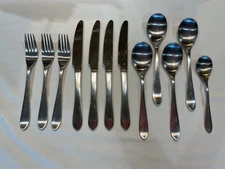12 Pc RW Robert Welch MERIDIAN Satin Stainless Steel Flatware