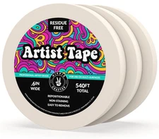 3pk White Artist Tape for Watercolor Paper, Painters, Artists, Painting, Remo...
