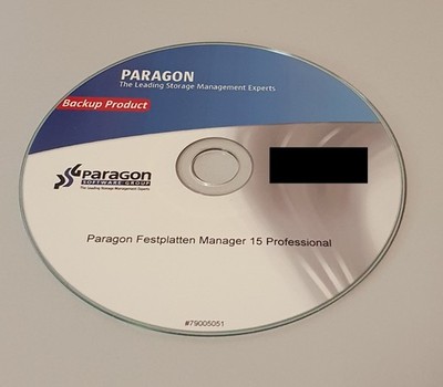 Paragon Festplatten Manager 15 Professional PC CD-ROM Backup Partition Software