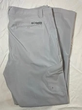 Columbia Men's PFG Omni-Shield Fishing Pants - Gray - 40x32