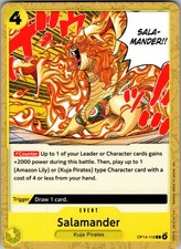 Salamander C The Azure Sea's Seven Release Event Cards OP14-116 LP