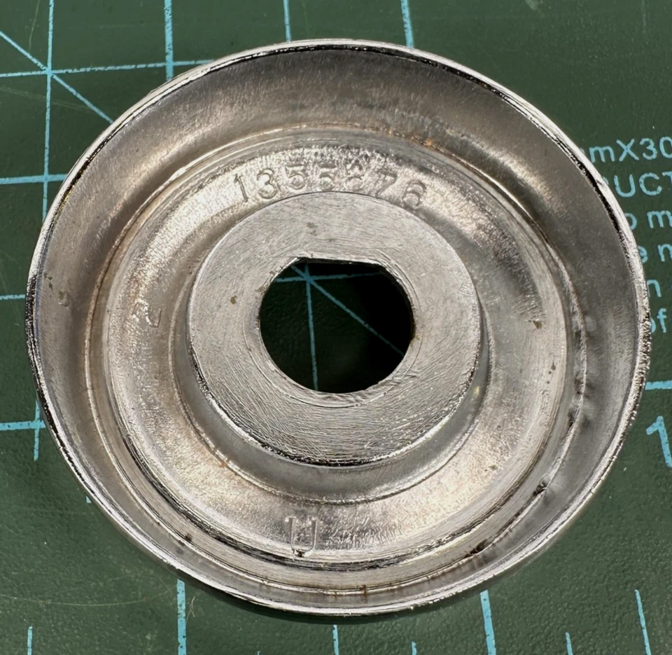 Interruptor limpiaparabrisas Buick OEM de colección Escutcheon bisel de tablero cromado 1355876 10.166 Nuevo de Lote Antiguo Foto 4 de 4