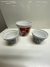 Lot of 3 Disney Mickey Mouse Ceramic Bowls