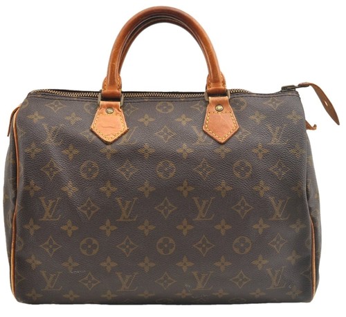 Authentic Louis Vuitton Monogram Speedy 30 Hand Boston Bag Old Model LV AC013