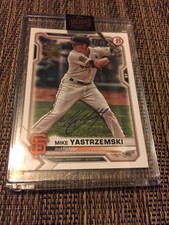 Mike Yastrzemski 2022 Topps Archives Signatures 2021 Bowman 8/40 SF Giants 