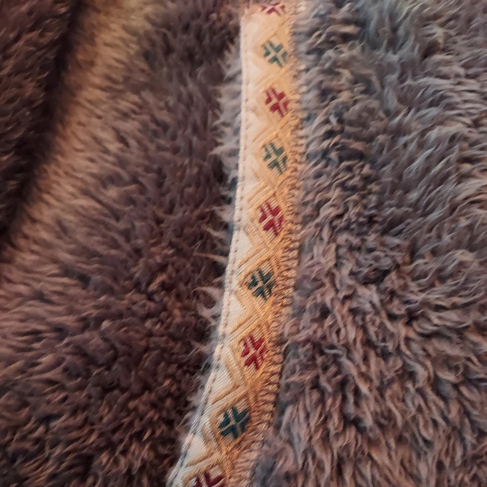 Suéter SUNDANCE Sherpa Capucha Cuello Bohemio Grande Pequeño Gris Medio Foto 2 de 4