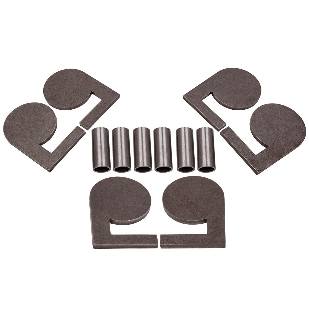 6x 4" X 3/8" NM500 Steel Shooting Range Target Dueling Trees Pad with Pivot Tube